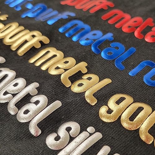 Miniatura 4 de Puff Vinilo de transferencia de calor (papel de aluminio, 20 pulgadas x 1 yarda)  Película de papel de transferencia de prensa de calor hinchada 3D,