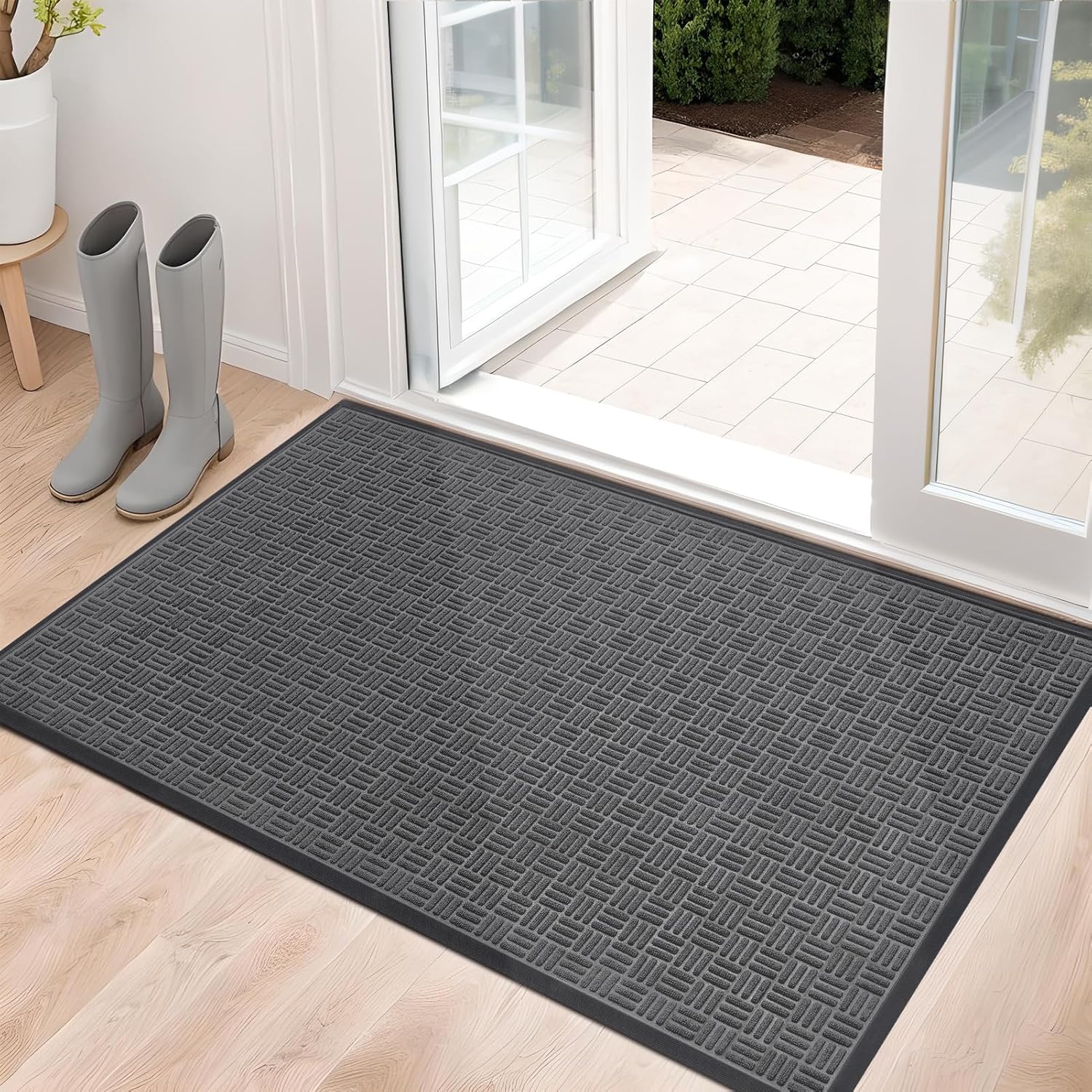 Mibao Front Door Mat, Heavy Duty Durable Mat for