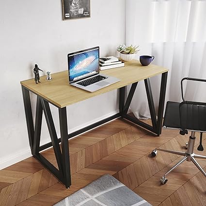 LAD Workspaces The A Table Engineered Wood Study Table, Laptop, Computer Table Desk for Home & Office