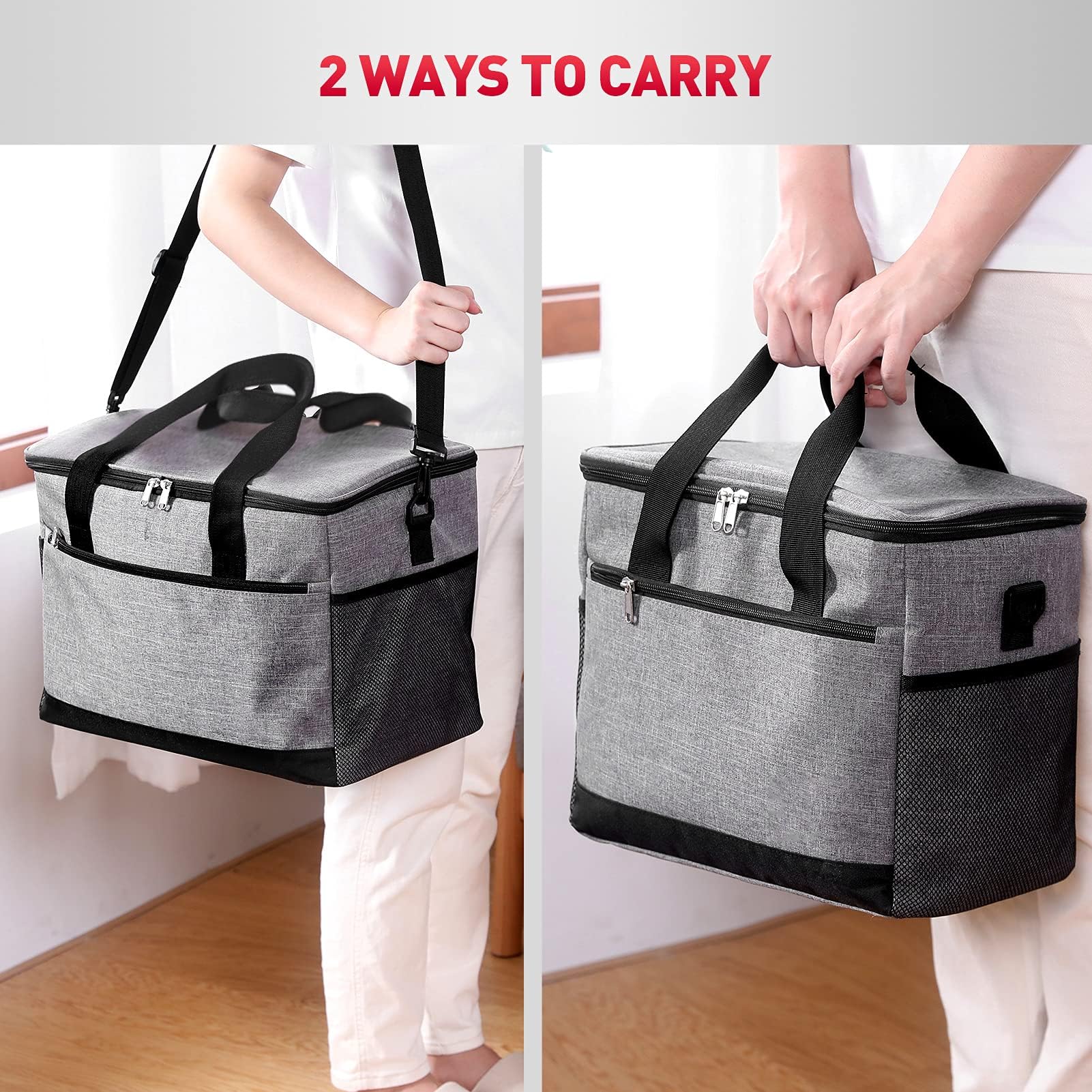 20 L Opvouwbare Koeltas, Lunchtas, Winkeltas, Picknicktas, Thermotas, Geïsoleerde Tas