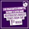 L'Oreal Paris Elvive Colour Protect Anti-Brassiness Purple Shampoo, Neutralises Yellow, Orange & Brassy Tones, Nourishes Highlighted Blonde, Brunette & Grey Hair for Vibrant Colour, 200ml