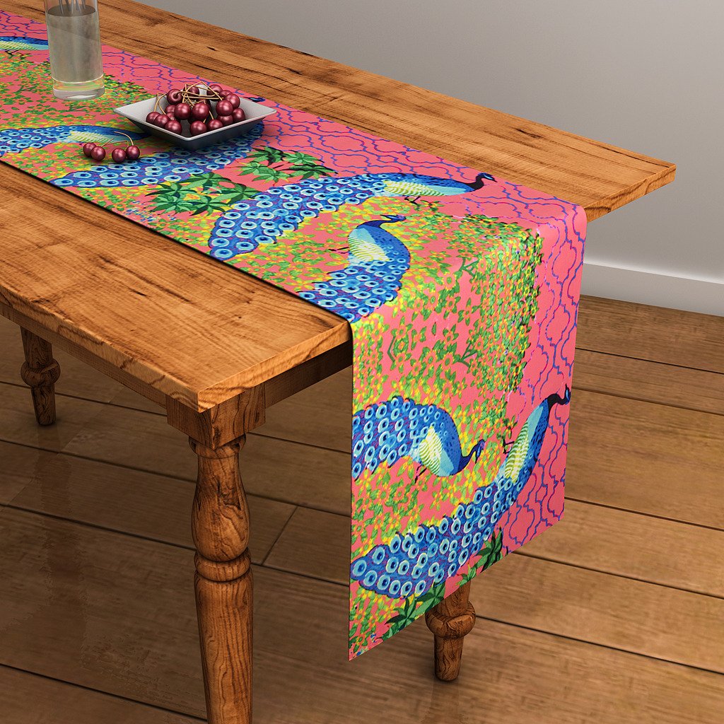 SEJ Table Runner - Pink Dining Table Protector -19