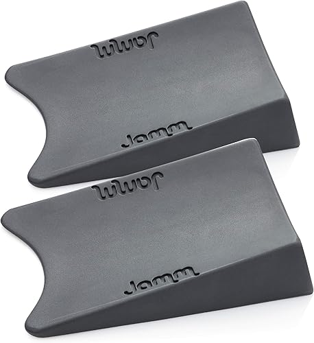 Cuña Jammtop para puerta, con mejor desempaño que otros topes de puerta y decorativos, el diseño patentado sostiene las puertas en ambas