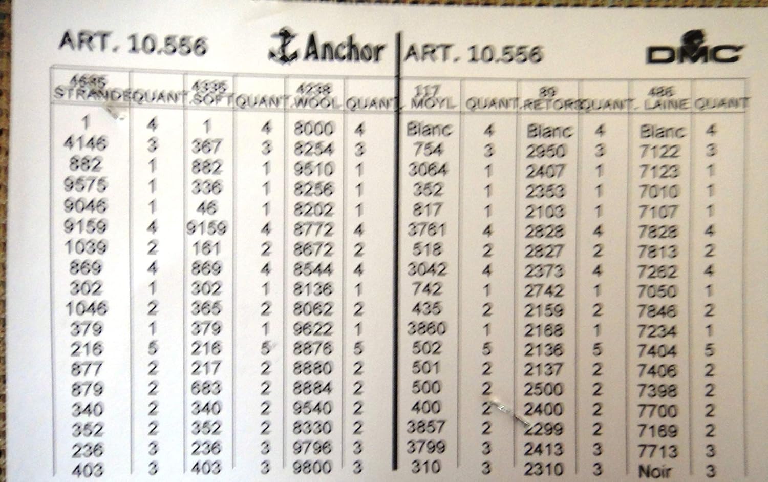 Printed Canvas or Threads for Tapestry Embroidery Needlepoint Gobelin L (Canvas, Gale 10556)