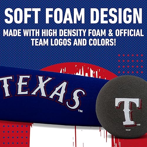 Miniatura 209 de Franklin Sports MLB Bate de béisbol de espuma jumbo + juegos de pelotas, bates de béisbol de espuma de gran tamaño para niños + pelotas de béisbol