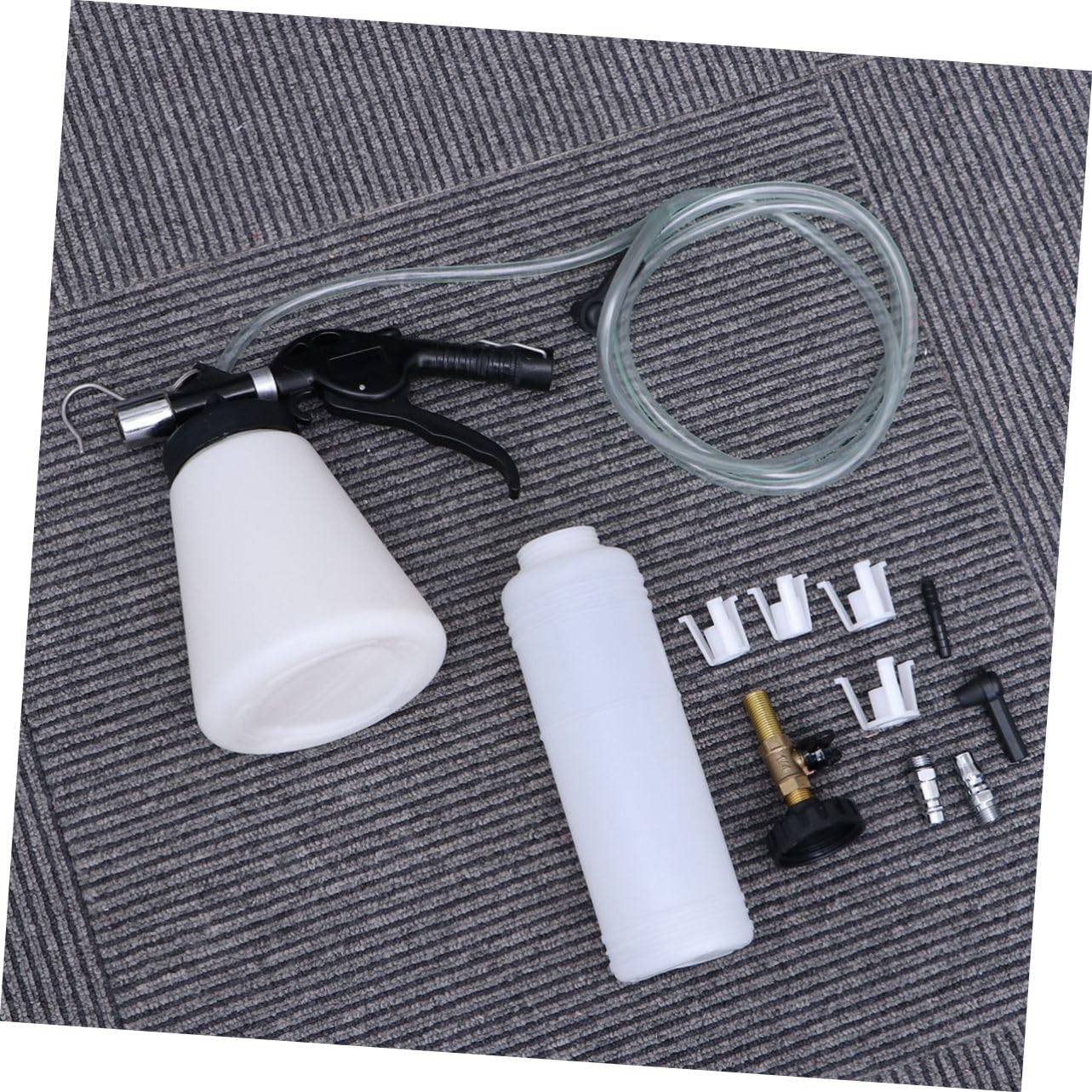 Mikinona Kit de Purga de Líquido de Frenos para Automóvil Bomba de Plástico de Gran Capacidad y Operación Sencilla para Taller y Sangrado de Frenos en Motocicletas