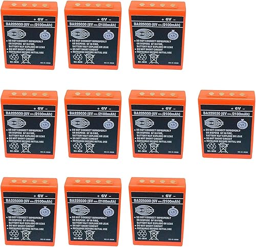 BA225030 BA225030 - Batería recargable Ni-Mh de 6 V, 2100 mAh, batería radiomática HBC BA225030 para grúa HBC con control remoto, bomba de camión