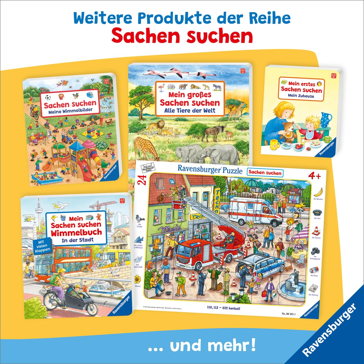 Mein Sachen suchen Wimmelbuch: Fahrzeuge im Einsatz