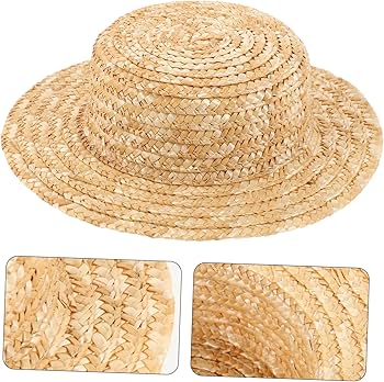 Amazon.co.jp: MUSISALY 編み麦わら帽子 ミニハットモデル ミニ麦わら
