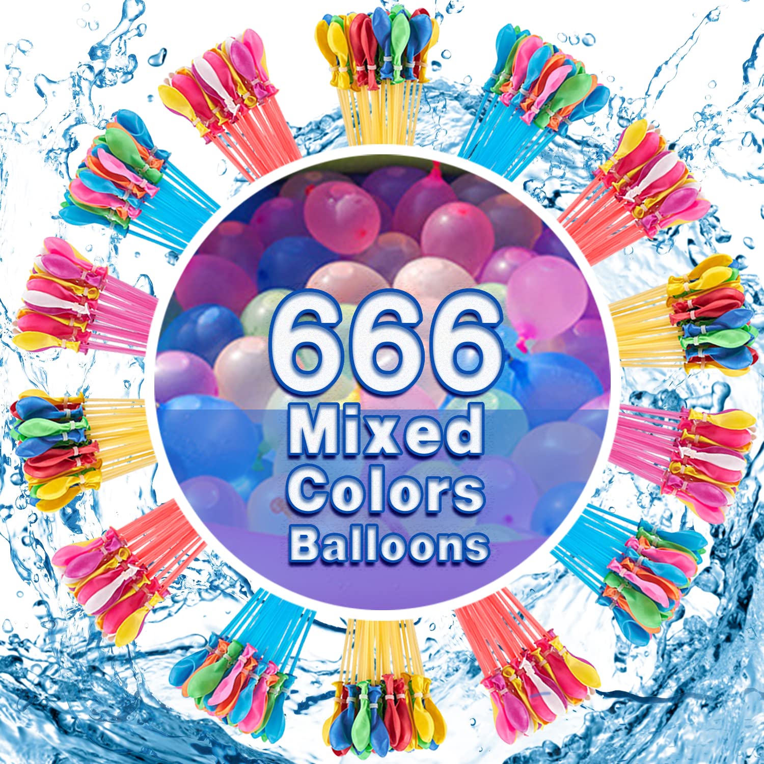 Buy 666 PCS RapidFill Water Balloons Water Balloons Water Balloons