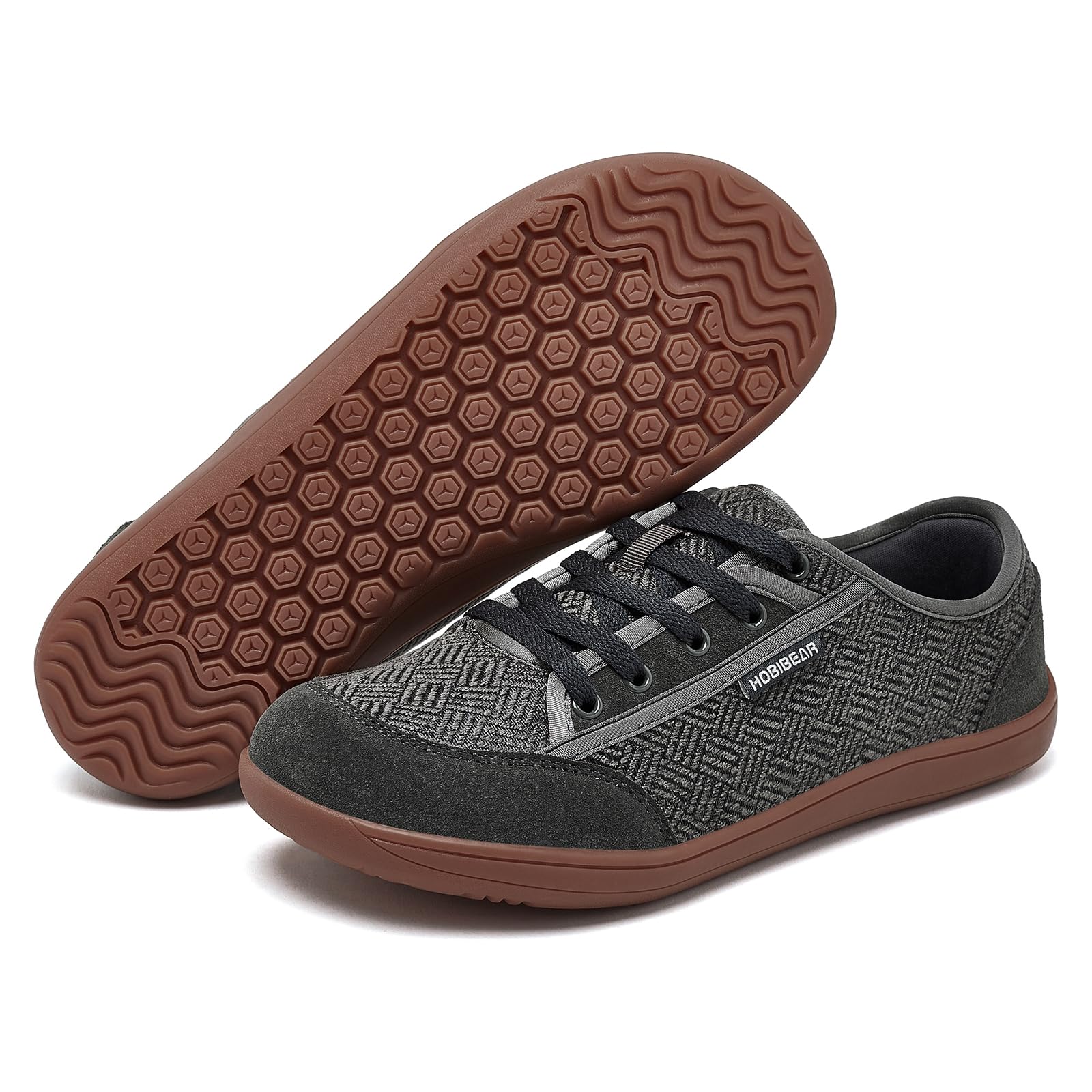 HOBIBEAR Calzado Ancho Unisex Barefoot - Diseño Minimalista para Hombre y Mujer - Zapatos Outdoor con Puntera Amplia y Soporte Natural