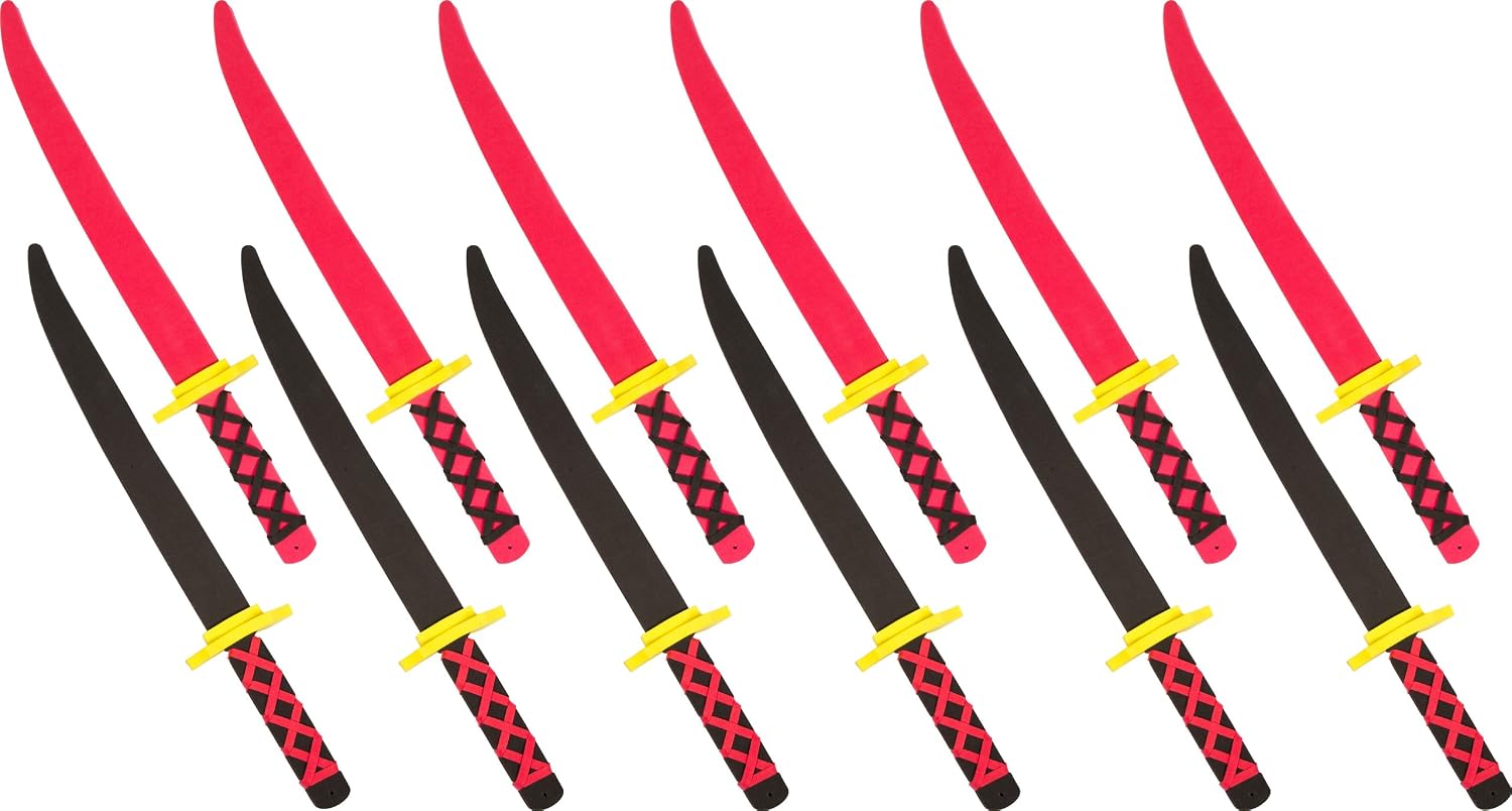 Foam Ninja Swords Set of 12 - Safe Fun - by Trademark Innovations