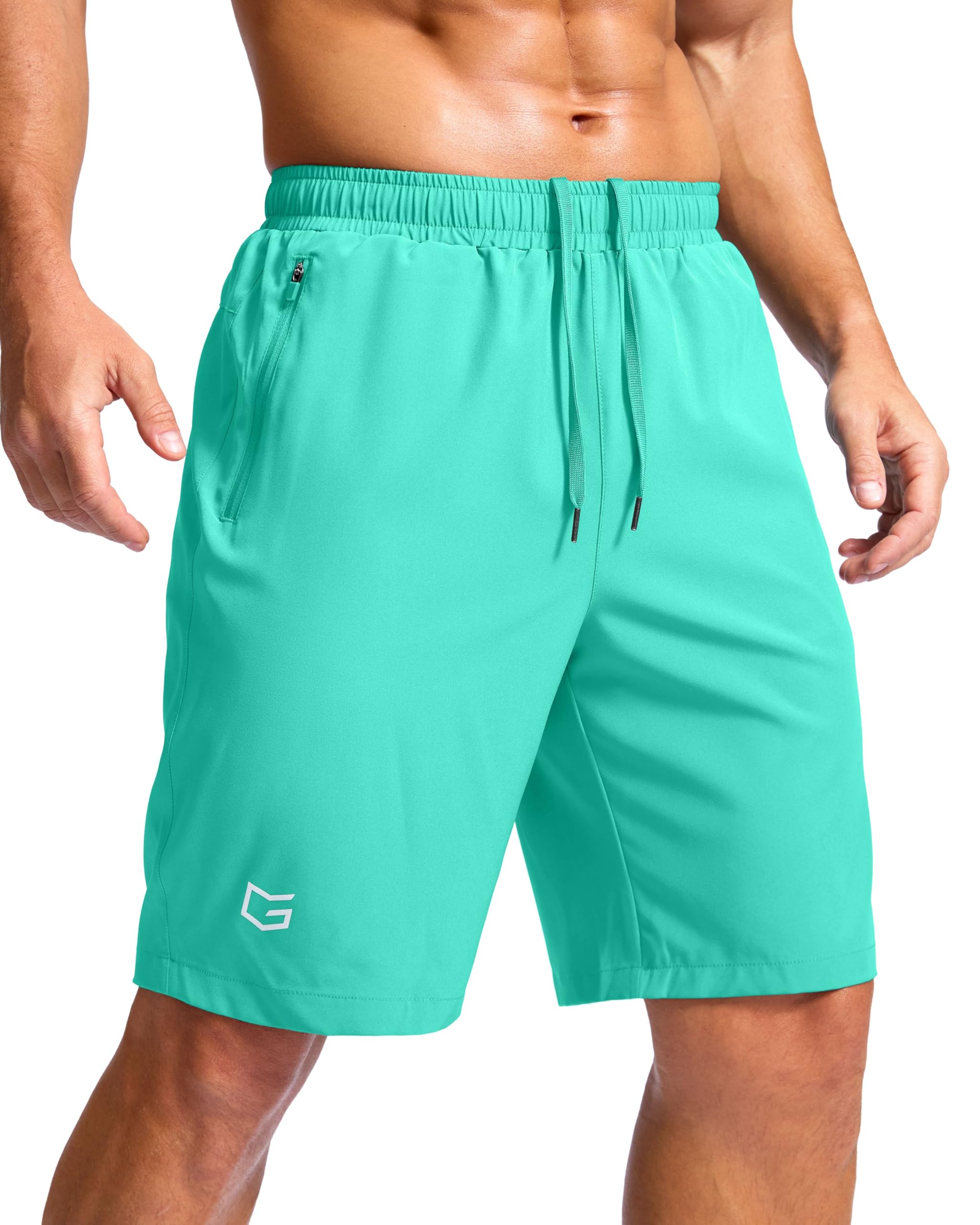 G Gradual Men's Athletic Running Shorts with 2 Zipper Pockets 7"/ 5"/ 9" | Quick Dry, Lightweight, Breathable, Moisture Wicking, Workout, Gym