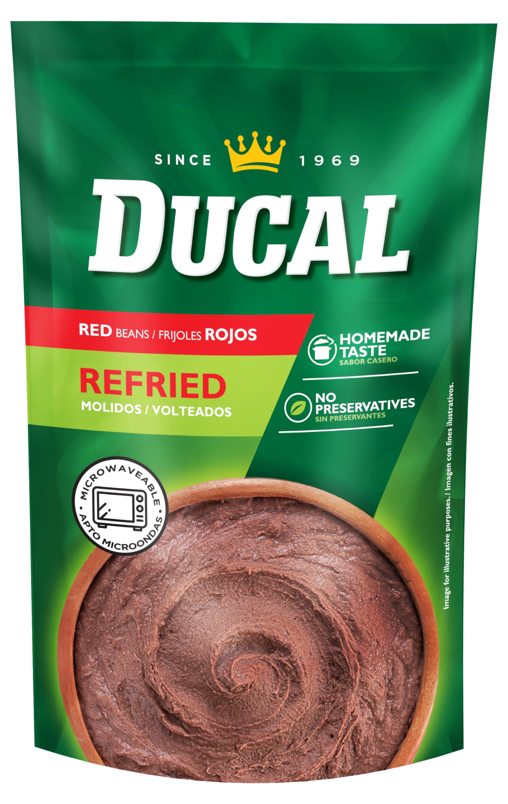 Amazon.com: Ducal Refried Red Beans Pouch, 8 Ounce (Pack of 24