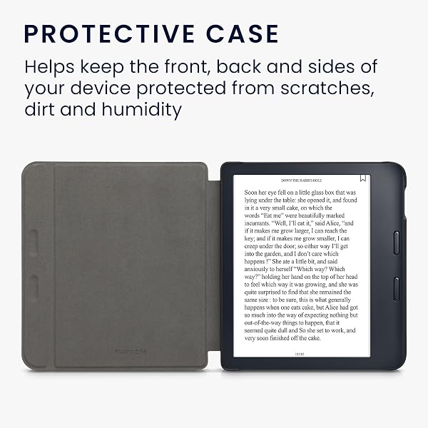 kwmobile Custodia eReader Compatibile con Kobo Libra 2 Cover - eBook Reader Flip Case - multicolore - Libreria Incantata - 3