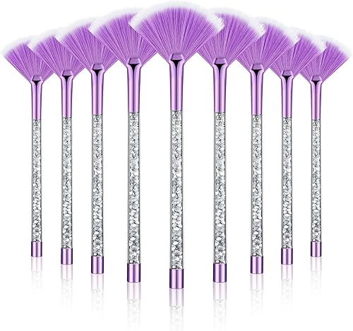 Miniatura 11 de 9 Piezas de Pinceles para Mascarilla Facial en Abanico, Pinceles Aplicadores Faciales Suaves, Herramientas para Peeling Glicólico y Maquillaje