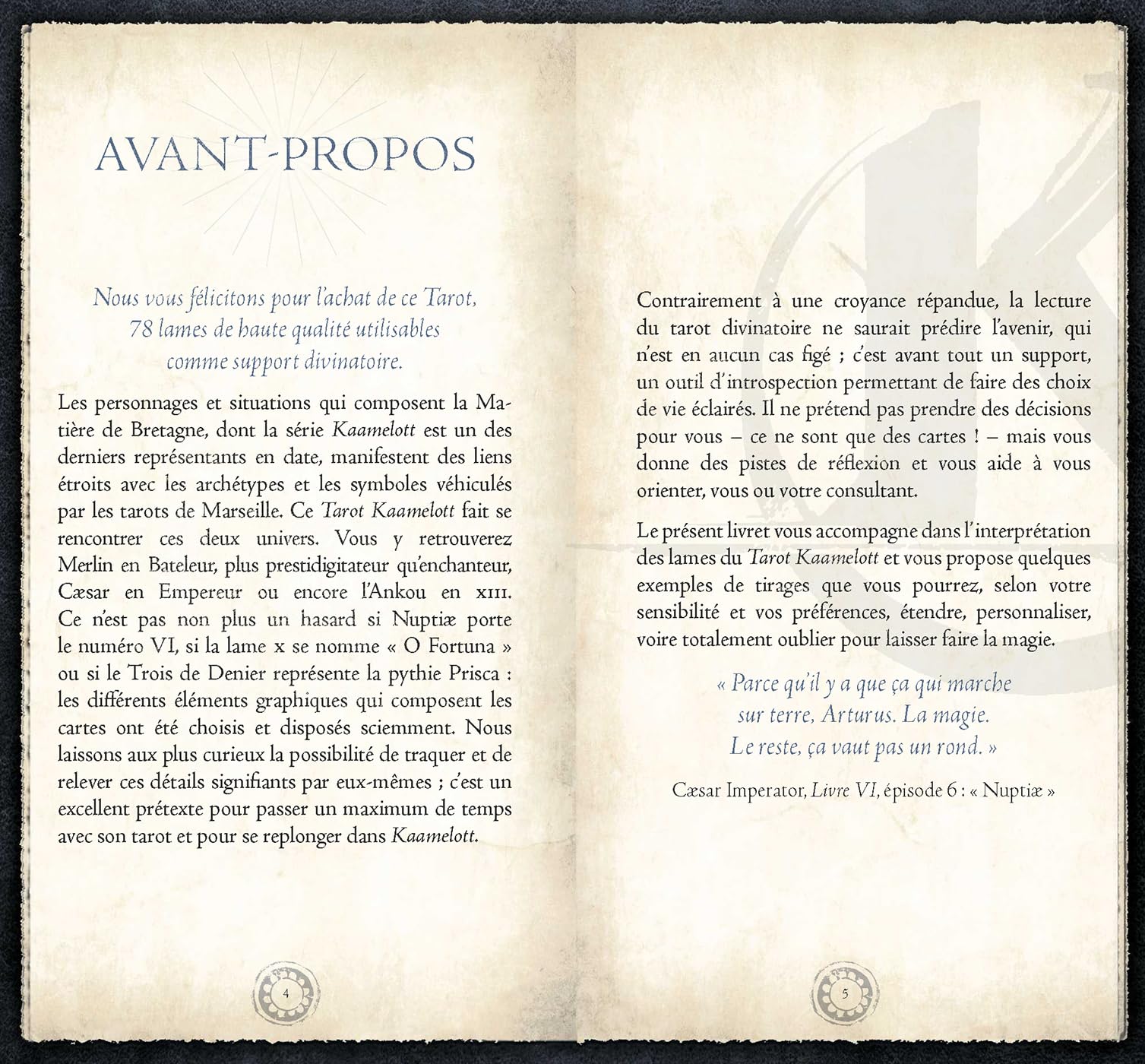 Kaamelott, le Tarot: 78 cartes + 1 livre explicatif