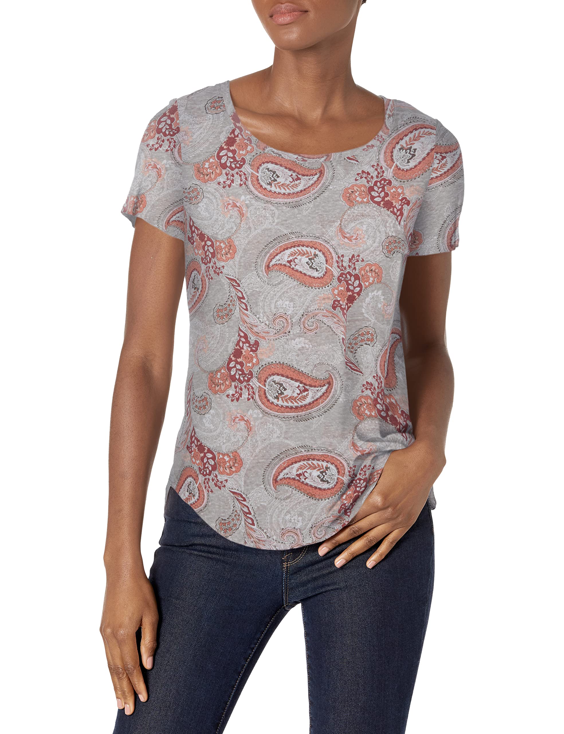 Tribalwomens S/S Graphic Print Tee Shirt