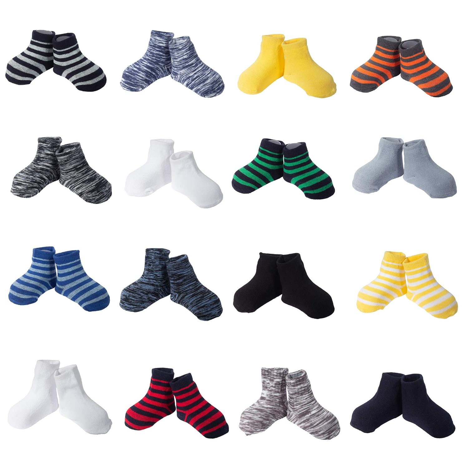 Little Me 16 Pair Baby Boy Socks : Clothing, Shoes & Jewelry