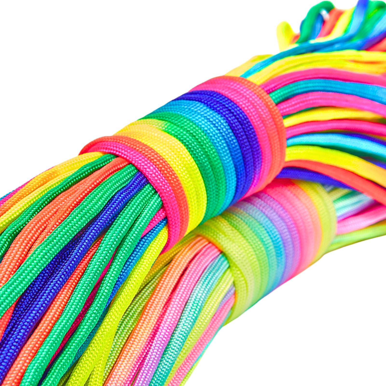 Amazon.co.jp: 【7芯・60M】パラコード 4mm 紐 カラフル レインボー
