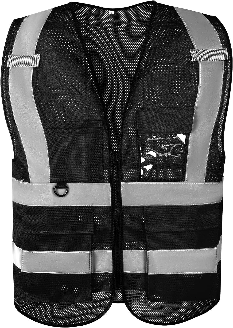 Brtsafety Class 2 Mesh High Visibility Reflective Safety Vest Security for Women Men with Pockets Meets ANSI Standards(S-6XL)