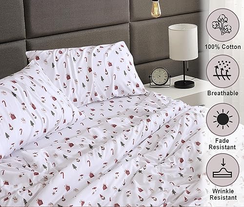 Miniatura 3 de RUVANTI - Sábanas de franela tamaño King, 100% algodón cepillado, bolsillos prof. de 16 pulg (se adapta hasta 18 pulg), transpirables, supersuaves y