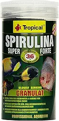 SUPER SPIRULINA FORTE GRANULAT - ração especial para todos os peixes ornamentais de água salgada ou doce, com elevadas necessidades nutricionais - Pote 150g