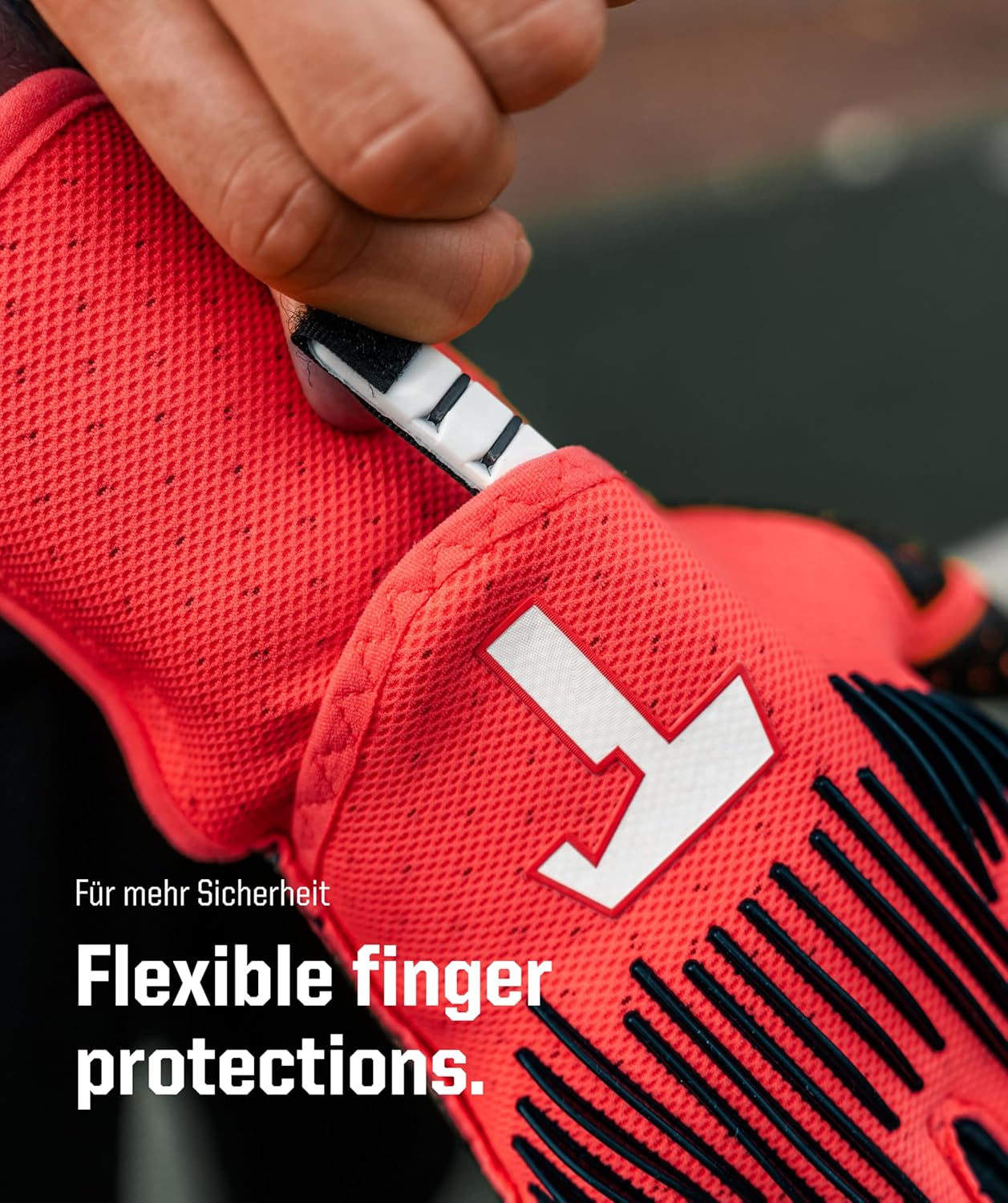 T1TAN Rebel (FP) Soccer Gloves Football - Goalie Gloves for Goalkeeper - Adults and Youth - with Finger Protection