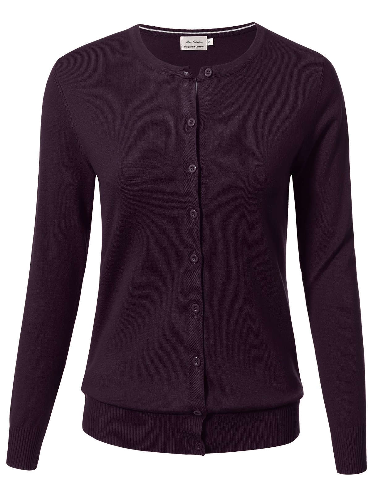 Allsense Women's Long-Sleeve Crewneck Cardigan