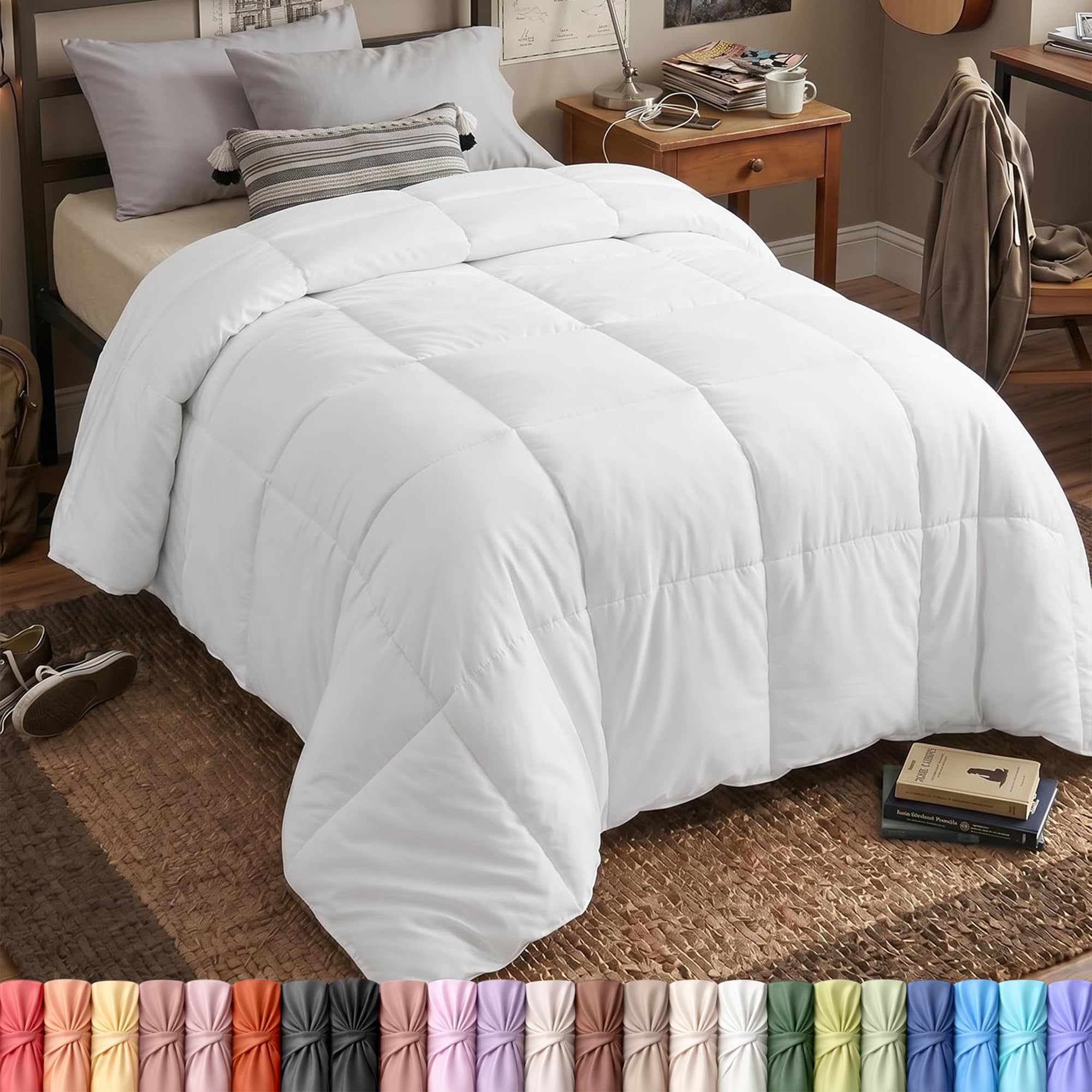 Utopia Bedding Twin XL Comforter in White