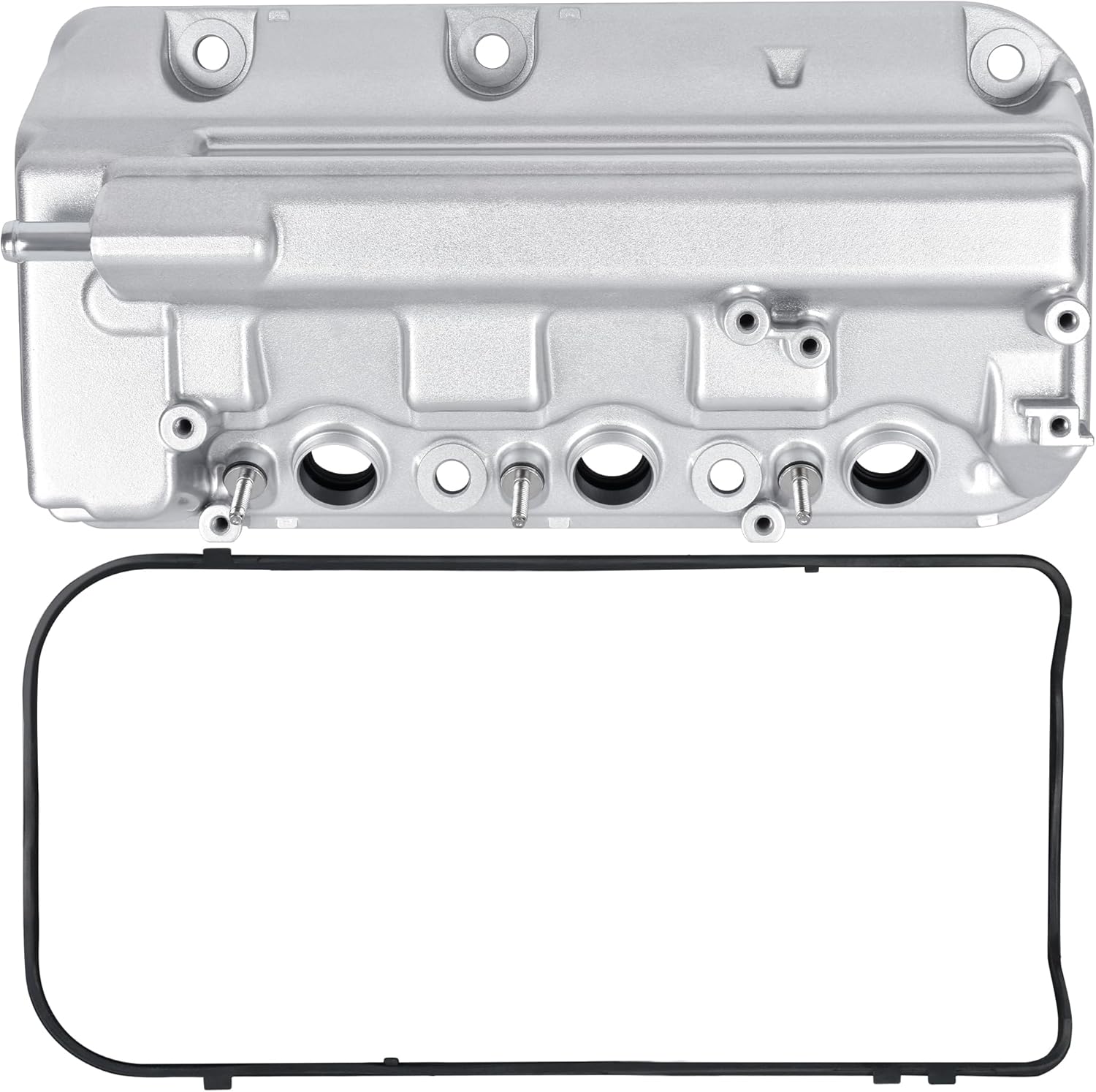 Upgrade Aluminium Rear Engine Valve Cover with Gasket Fit for Honda 08-17 Accord Crosstour Odyssey Pilot Ridgeline; Fit for 09-15 Acura MDX RDX TL ZDX, V6 3.5L 3.7L, Replaces# 12320R70A00