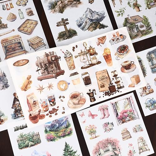 Miniatura 48 de 3500 calcomanías coreanas para tarjetas fotográficas Kpop, calcomanías de decoración de libros, calcomanías estéticas con purpurina de mariposa