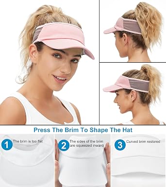 Sun Visor Hats Lightweight Stretchy for Running Tennis Golf