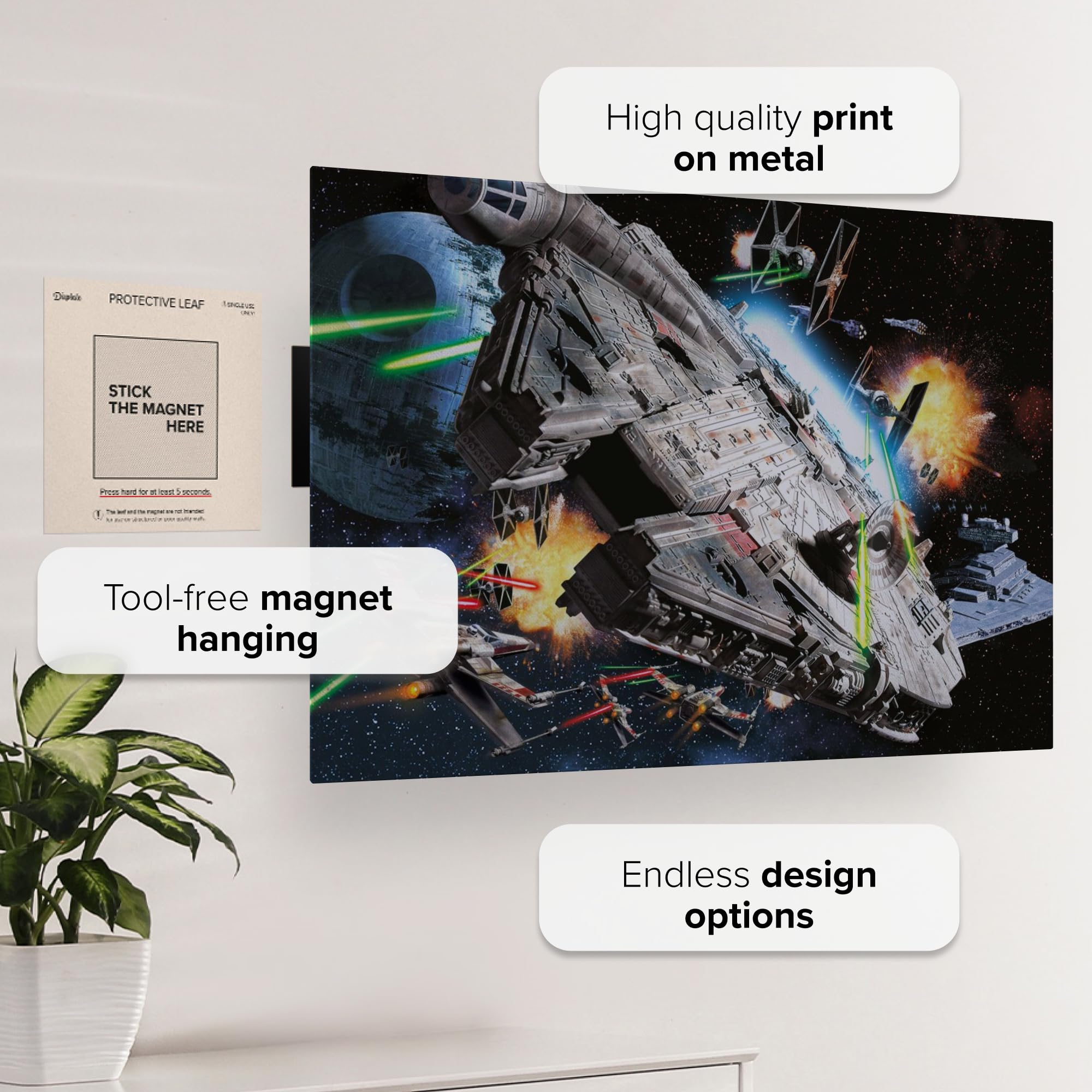 Amazon.com: Displate Metal Poster Star Wars - Battle Zone