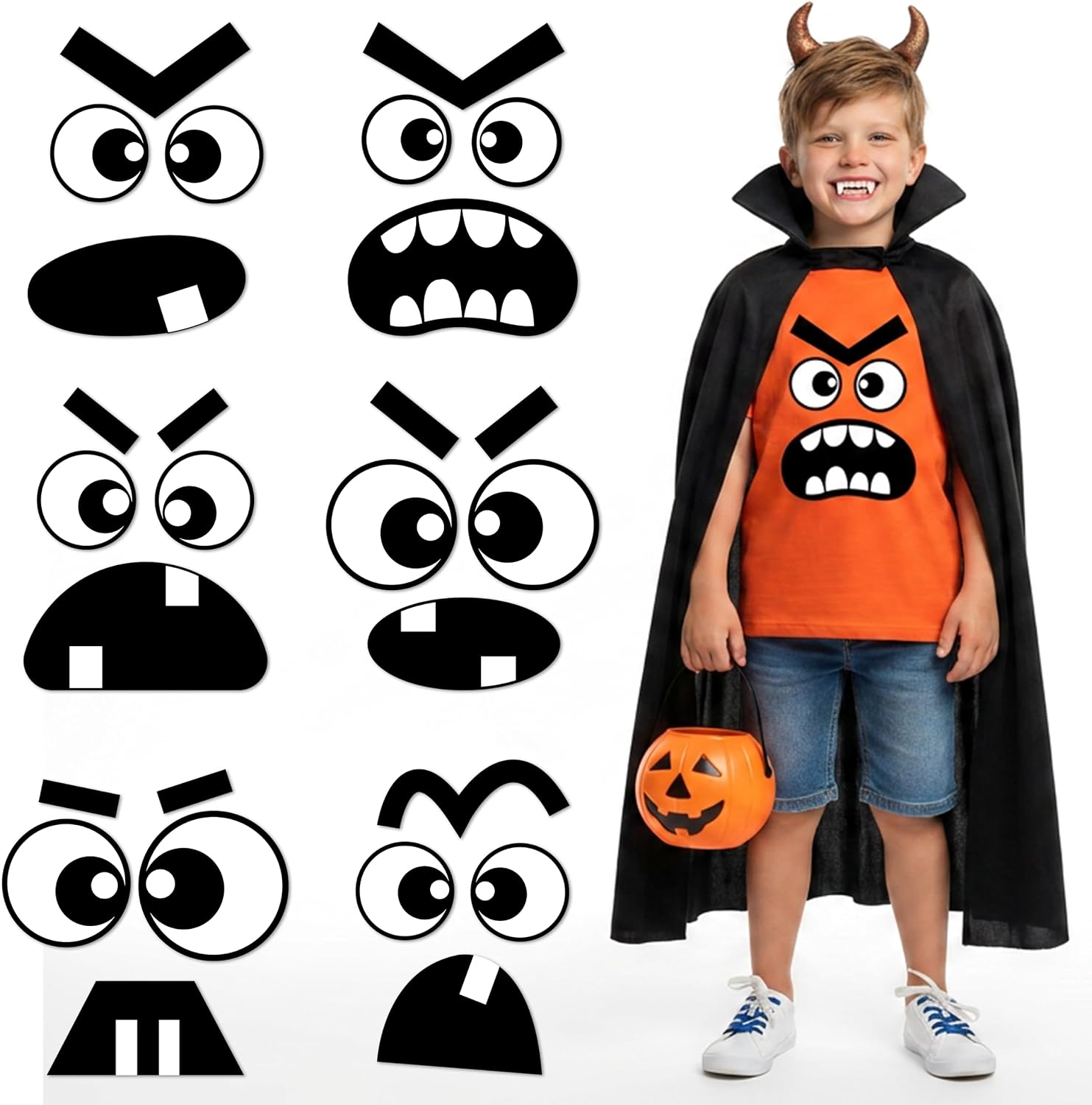 27PCS Halloween Creepy Carrots Costume Accessories