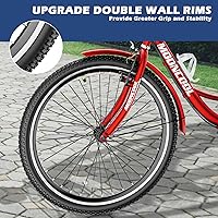 Vista 8 de Triciclos para adultos de 7 velocidades, bicicletas de 3 ruedas de 24/26 pulgadas, bicicletas de tres ruedas de crucero con canasta grande