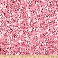 Vista 3 de Ben Textiles Rose Burdeos Tela, rubor, tela por yarda