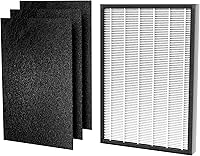 Vista 1 de MPHELW-P339 Air Purifier Replacement Filters P339 Air Purifier, 3 Pre-Filters and 1 Composite Filter, Genuine Version