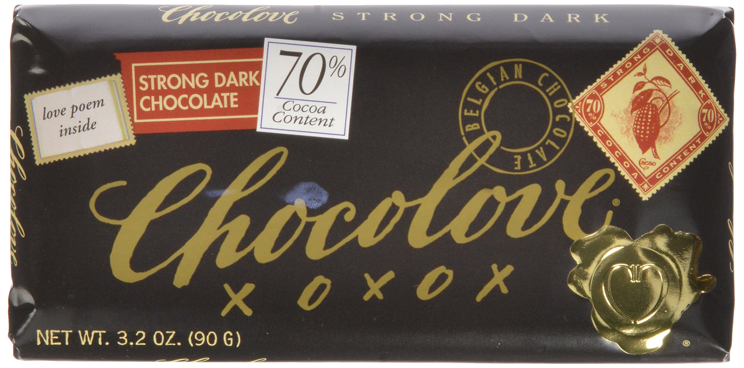 Amazon.com : Chocolove Dark Chocolate, Strong 70%, 3.2 Ounce (Pack