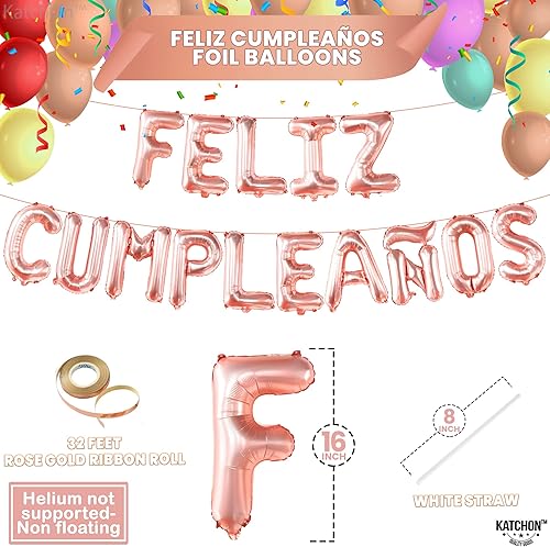 Miniatura 10 de KatchOn Cartel de globos plateados de Feliz Cumpleanos 16 pulgadas globos de feliz cumpleaños para decoraciones de feliz cumpleaños globo de feliz