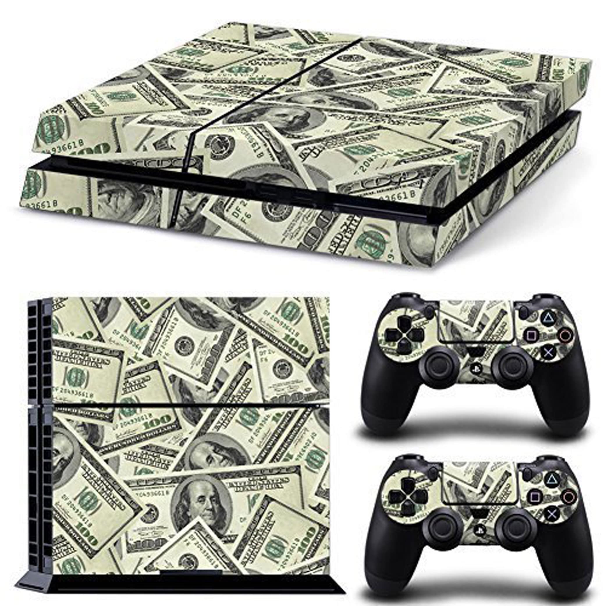 Elton Dollar Money Design Theme 3M Skin Sticker Cover for PS4 Console and Controllers [video game] (B0786D957C) Amazon Price History, Amazon Price Tracker