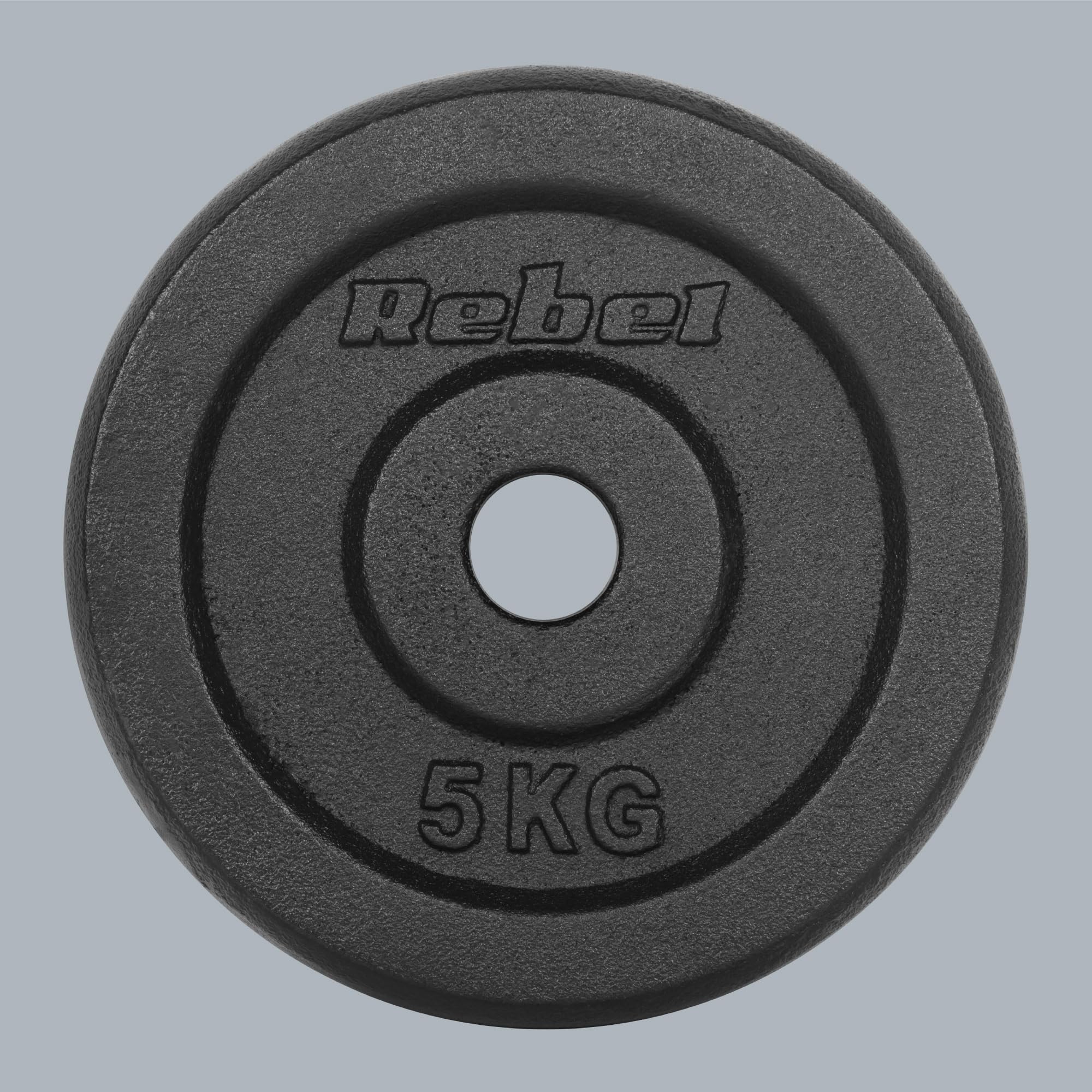 Rebel Zestaw Obciążeń Żeliwnych 4x5kg Otwór 31mm Talerz Klasyczny RBA-2128