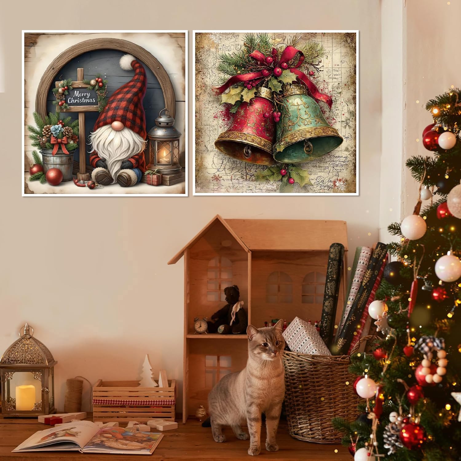 3 Pack Christma Diamond Art Kits for Adults,Diamond Painting Kits 12X12in image 2