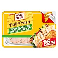 Vista 1 de Oscar Mayer Deli Fresh Pechuga de Pavo Asada al Horno, Paquete Familiar de 16 oz
