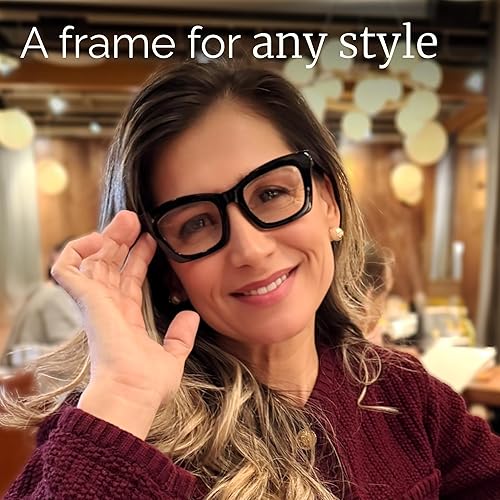 Miniatura 3 de CCVOO Paquete de 6 lentes de lectura estilo Oprah para mujeres, bloqueo de luz azul, lectores cuadrados para computadora con bisagra de resorte para