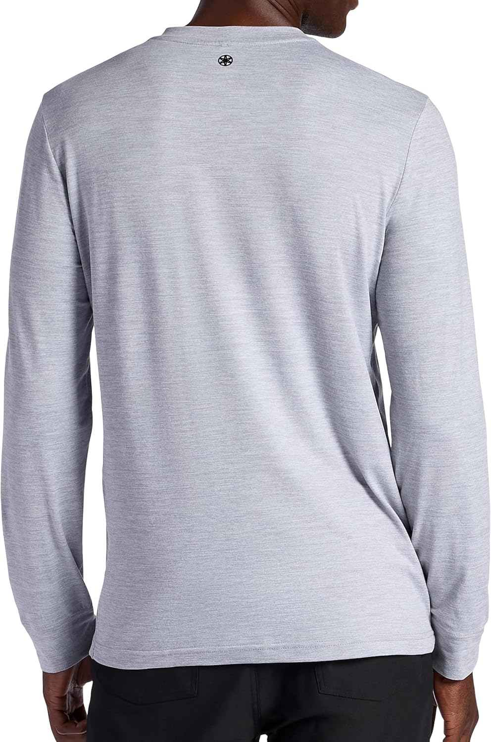Gaiam Mens Commuter Long Sleeve Henley Shirt, Standard Fit, Stretch Midweight Material - Image 2