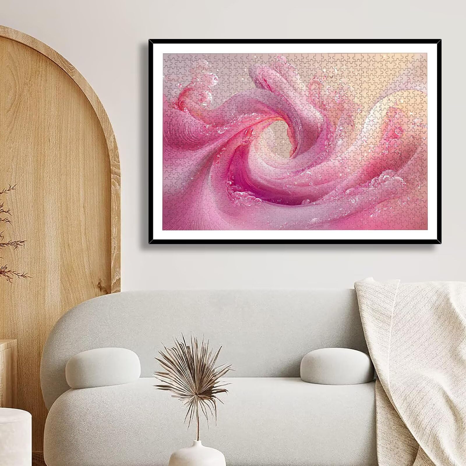 Puzzle 3000 Pezzi Rosa, Puzzle Astratto 3000 Pezzi Arte per Adulti e Bambini, Misura: 122x81 cm, Puzzles Legno per Adulti con Squisita Scatola di Imballaggio, Idea Regalo Donna, Regalo Uomo, -7811