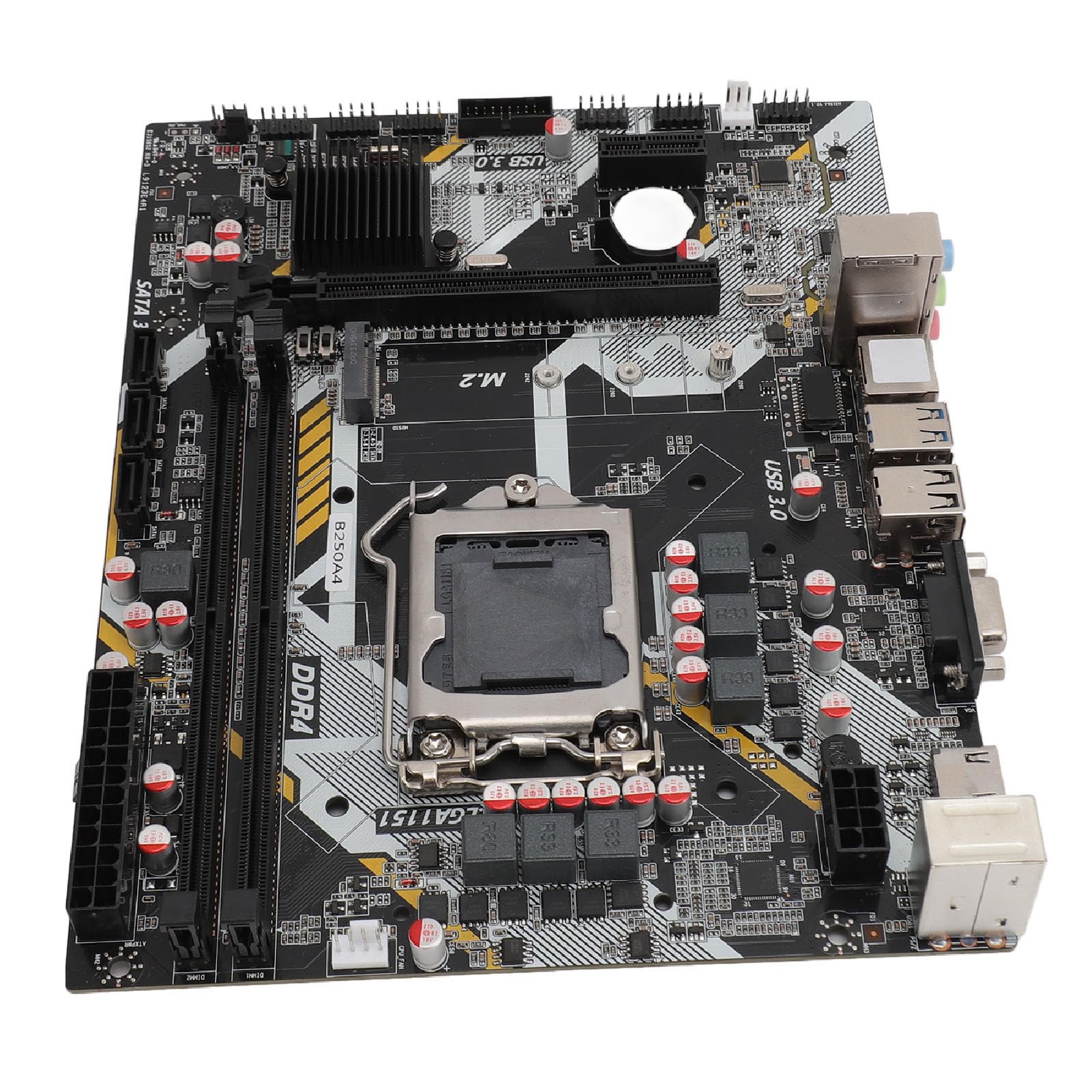 Scheda Madre Professionale B250A4 con Scheda LAN Gigabit e Interfaccia M.2 a Piena velocità, Supporta Processori a 1151 Pin per Utenti Dalla Sesta Alla Nona Generazione I3 I5 I7 Celeron