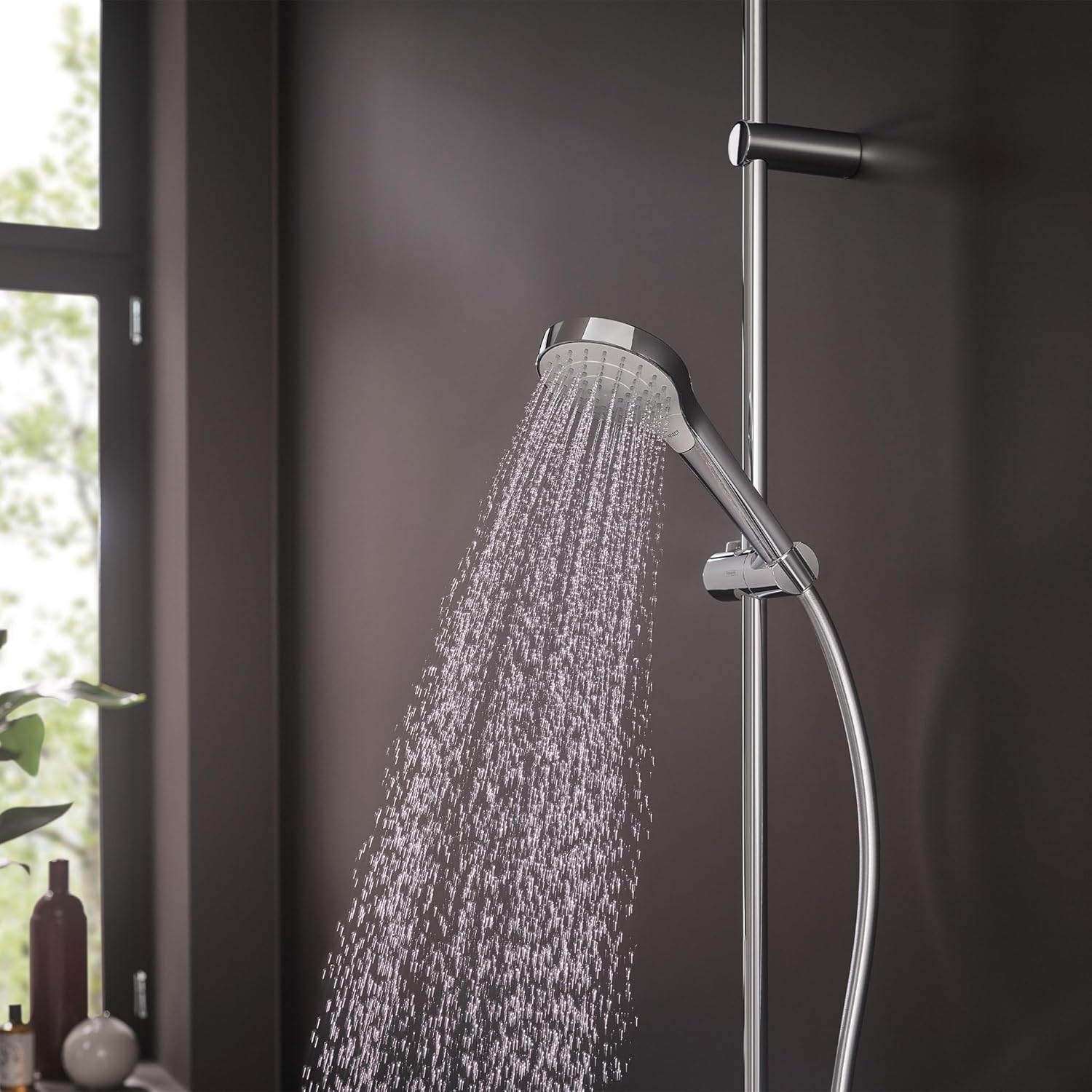 hansgrohe Croma Select S Shower system 110 Vario with Ecostat Comfort thermostatic mixer and shower rail 65 cm