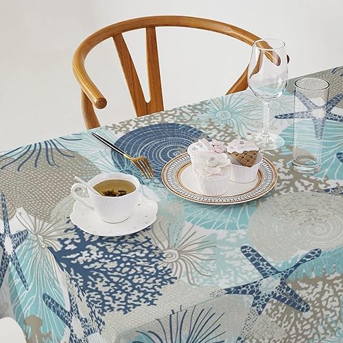 Miniatura 649 de Mantel floral hippie, diseño retro de los años 70, naranja, rosa, azul, floral, bohemio, estampado estético de margaritas, para fiesta, picnic